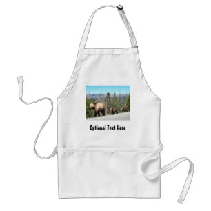 Grizzly Bears of Yellowstone Adult Apron