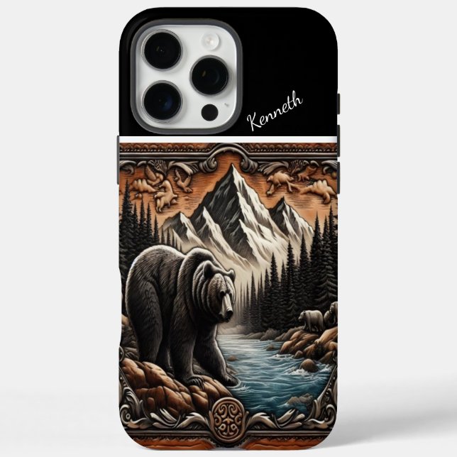 Grizzly By The Stream Case-Mate iPhone Case (Back)