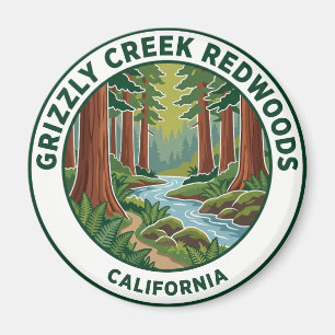 Grizzly Creek Redwoods State Park California Magnet