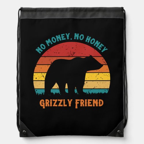 Grizzly friend retro design Backpack