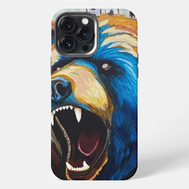 Grizzly Painting - Wildlife Art Iphone Case (Back)