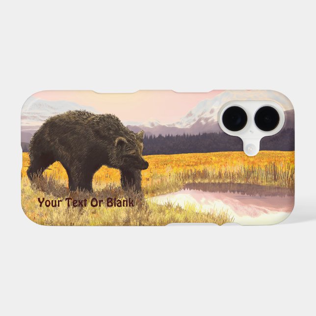 Grizzly Pond Case-Mate iPhone Case (Back (Horizontal))
