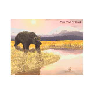 Grizzly Pond Metal Print