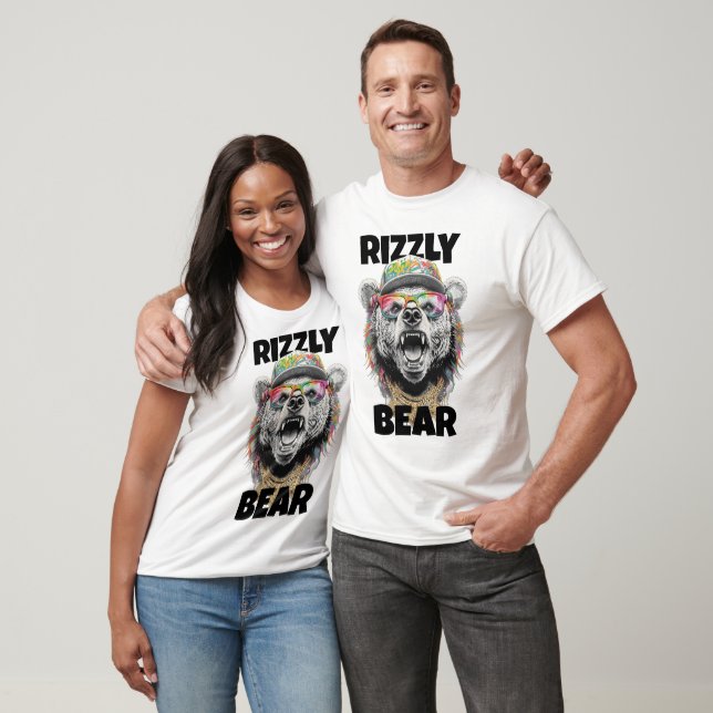 Grizzly Rizzler Shirt - Funny Bear Meme Tee (Unisex)