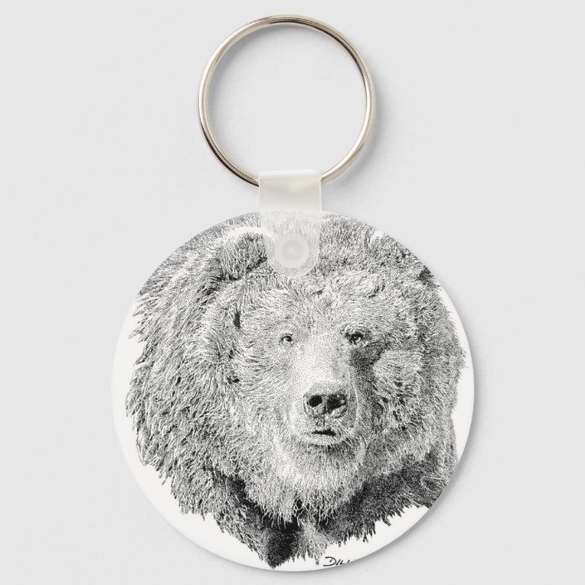 Grizzy Bear Keychain (Front)