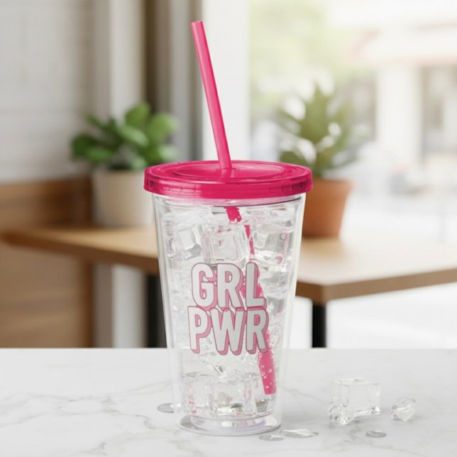 GRL PWR ACRYLIC TUMBLER (Creator Uploaded)