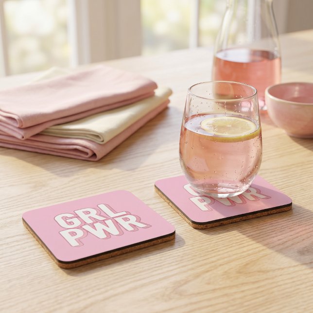 GRL PWR BEVERAGE COASTER (Creator Uploaded)