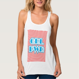 GRL PWR, Girl Power, girly shirt, funny typography Tank Top