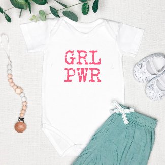 GRL PWR (girlpower) - Cute Hot Pink