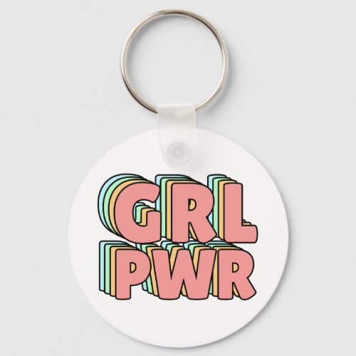 GRL PWR Pastel Keychain