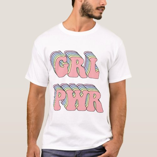 GRL PWR retro T_Shirt