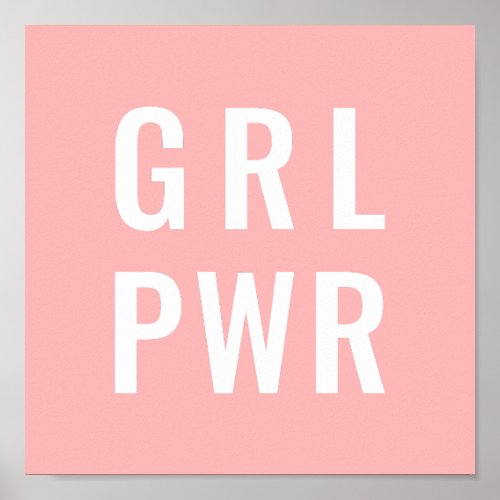 GRL PWR Rose Poster