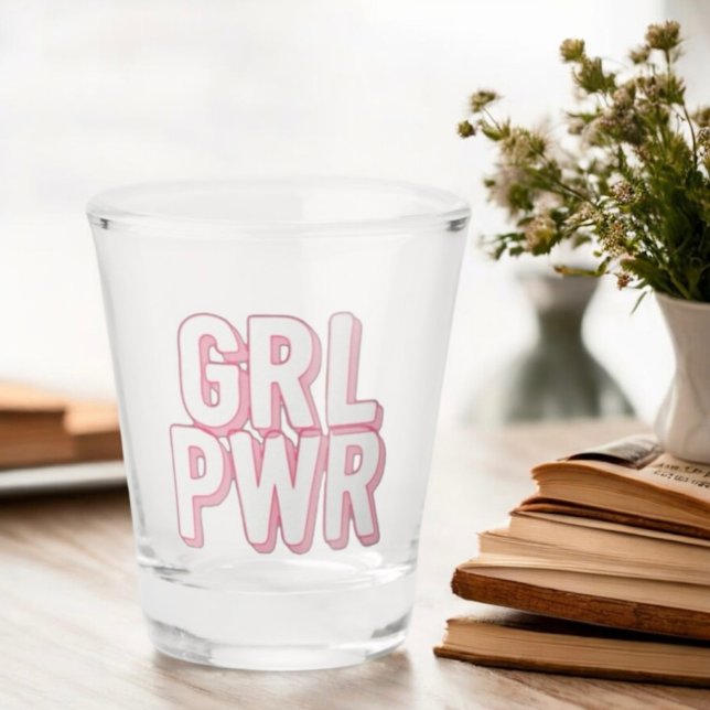 GRL PWR SHOT GLASS (Creator Uploaded)