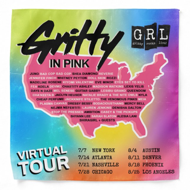 GRL Virtual Tour Bandanna (Front)