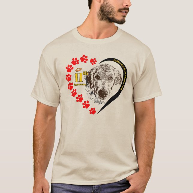 GRLS Heart dog design T-Shirt (Front)