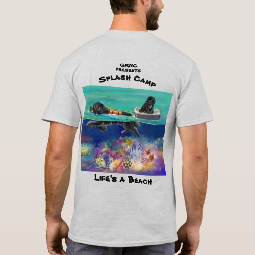 GRNC Splash Black Newf T_Shirt