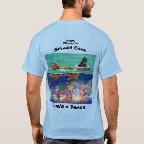 GRNC Splash Blue with Brown T_Shirt