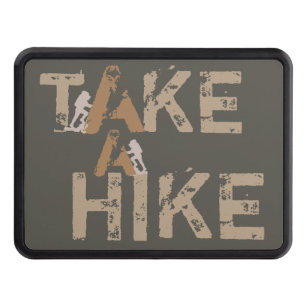 Grnge Take a Hike Typography Hitch Cover