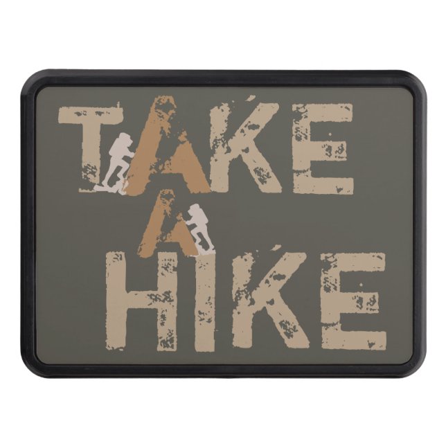 Grnge Take a Hike Typography Hitch Cover (Front)
