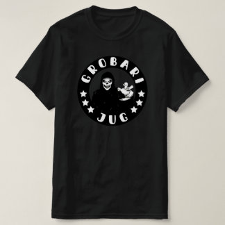Grobari Jug Crno Beli Kosac Smrti T-Shirt
