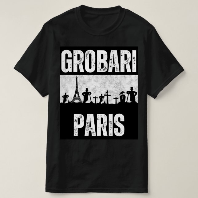 Grobari Paris Ajfelov Toranj i Groblje  T-Shirt (Design Front)