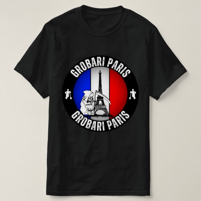 Grobari Paris Francuska  T-Shirt (Design Front)