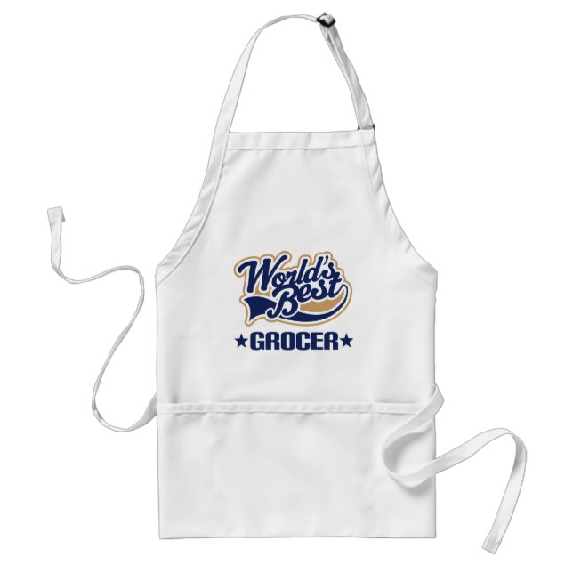 Grocer Gift Adult Apron (Front)