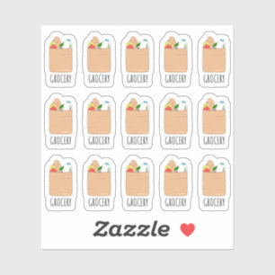Groceries Bag Daily Shopping Planner Sticker