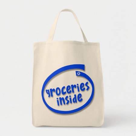 Groceries Inside Tote Bag