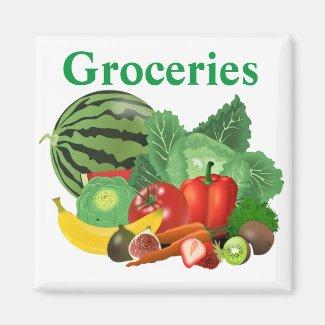 Groceries  magnet
