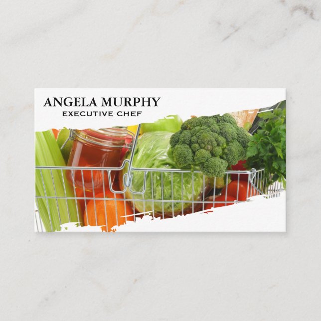 Groceries | Vegetables Business Card (Front)