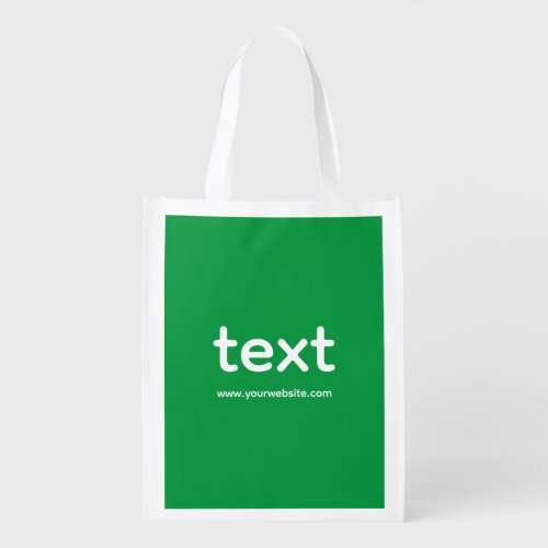 Grocery Bag Customizable Company Name  Website