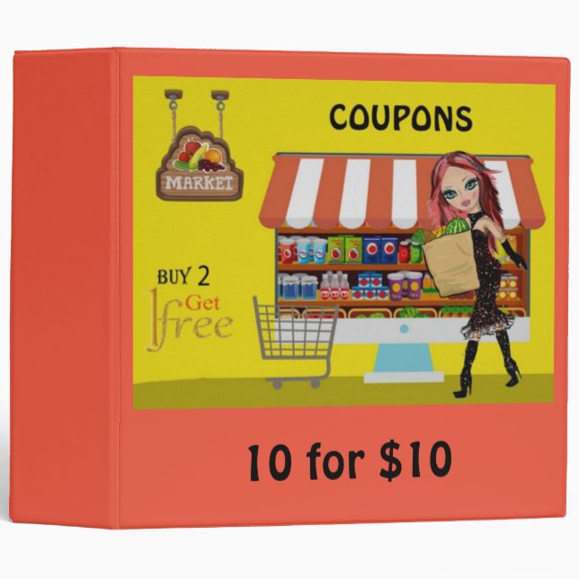 Grocery Coupon Binder (Front/Spine)