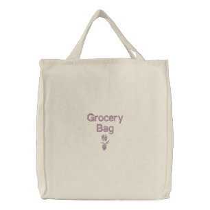 Grocery - Embroidered Bag