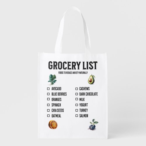 Grocery List for Anxiety _ Reusable Bag