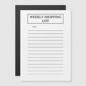 Grocery List Fridge Magnet (Front/Back)