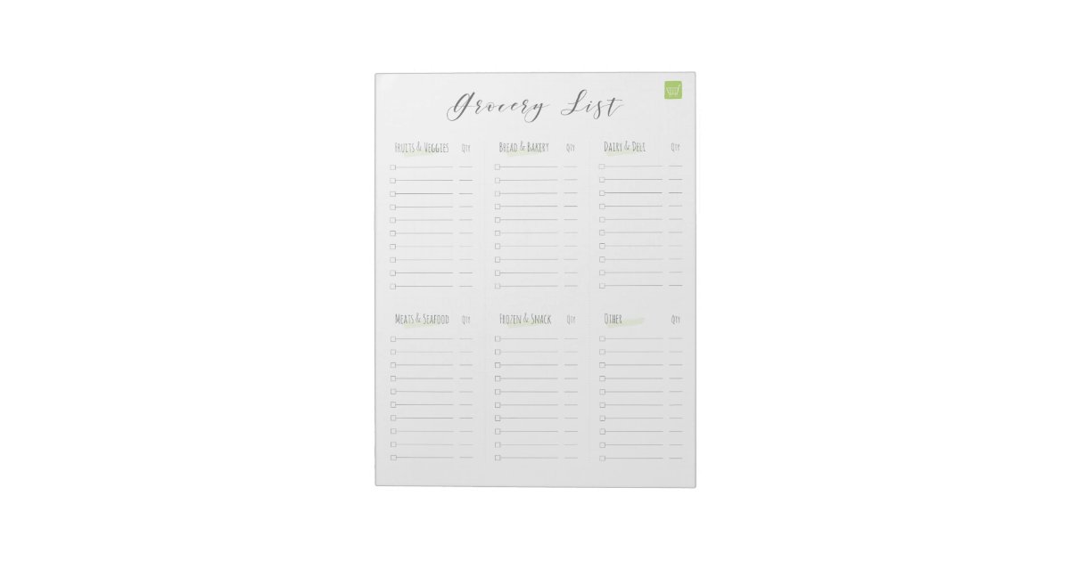 Grocery List Notepad Zazzle grocery-list-notepad-to-help-streamline-grocery-shopping-list-notepad