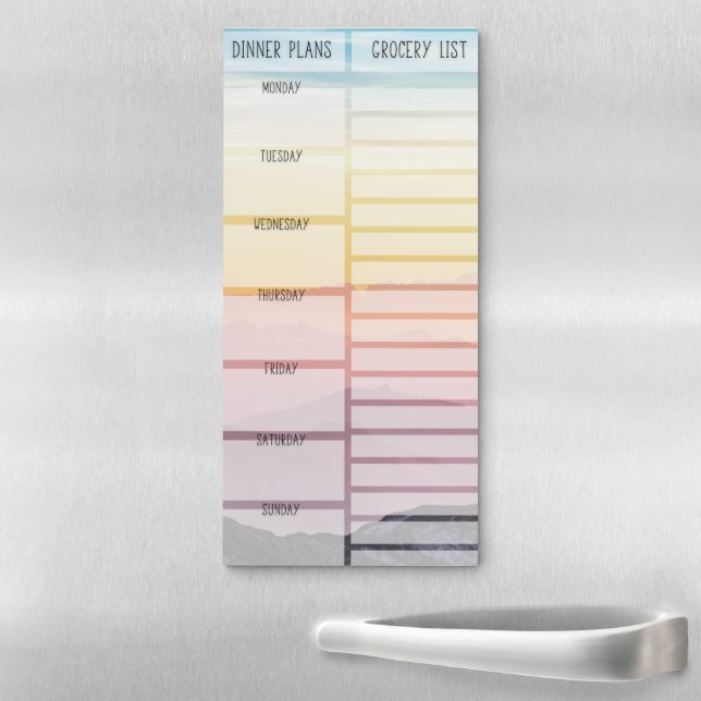 Grocery List Pad with Dinner Planner (In Situ)