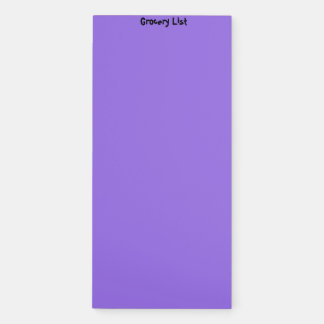 Grocery List Purple Magnetic Notepad