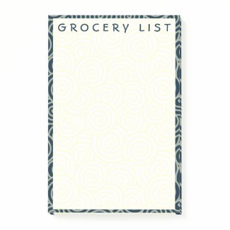 Grocery List Supermarket Shopping Notepad