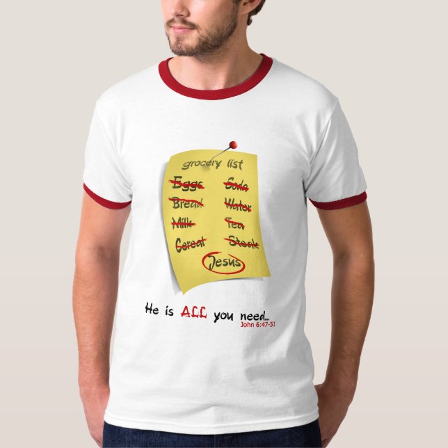 Grocery List T-Shirt (Front)