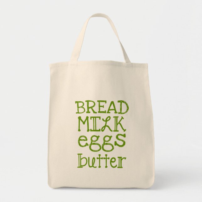 Grocery List Tote Bag (Front)