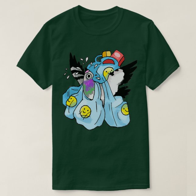 Grocery Pigeon T-Shirt (Design Front)