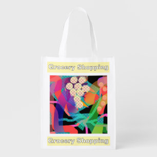 Grocery Shopping Geo Reusable Foldable Bag