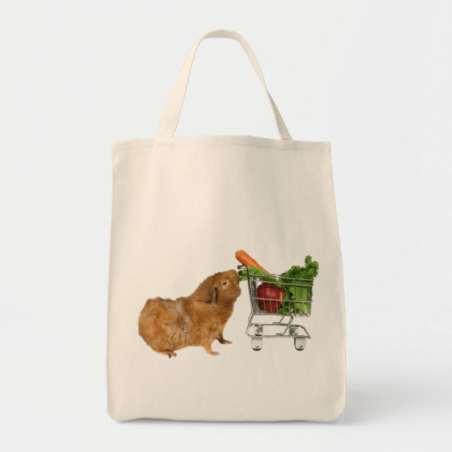 Grocery Shopping Guinea Pig Tote Bag (Front)