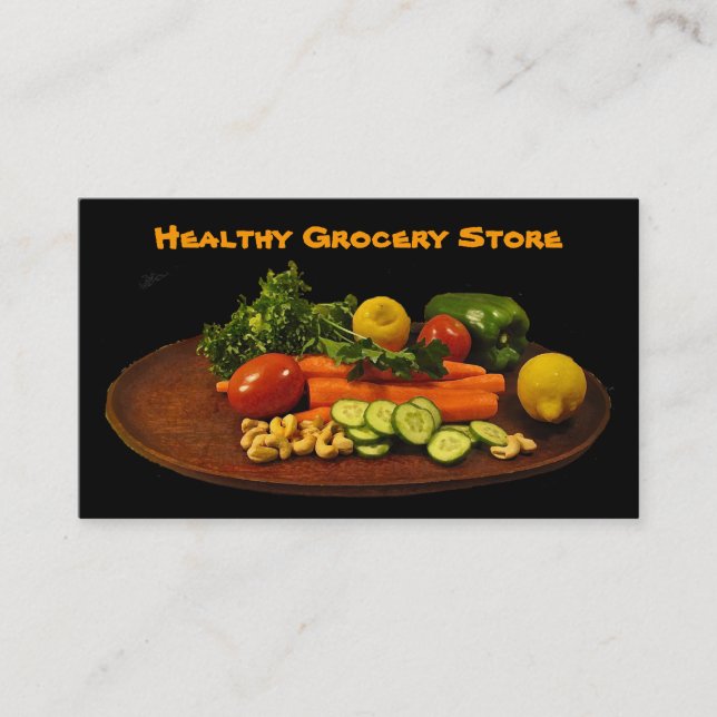 Grocery Store Business Card (Front)