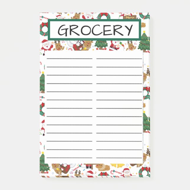 GROCERY STORE POST-IT NOTES (Front)