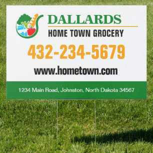 Grocery Store Promotional Sign