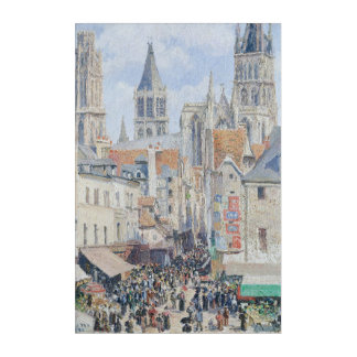Grocery Street, Rouen (1898) by Pissarro Art