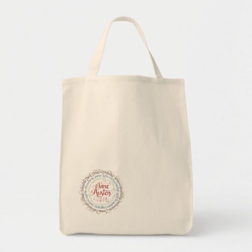 Grocery Tote Bag Jane Austen Period Dramas